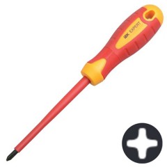 Отвертка диэлектрическая крестовая Ph1 80мм IEK Expert VDE 1000В