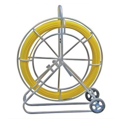 Протяжка кабельная стеклопруток Fortisflex FGP d11mm L150m на стальном барабане-тележке (FGP-11/150M