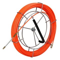 Протяжка кабельная из плетеного полиэстера Fortisflex PET d4,7mm L20m оранжевый на метал. катушке (P