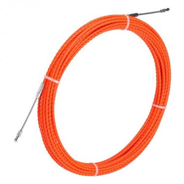 Купить Протяжка кабельная из плетеного полиэстера Fortisflex PET d4,7mm L30m оранжевый (PET-1-4.7/30)