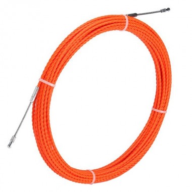 Купить Протяжка кабельная из плетеного полиэстера Fortisflex PET d4,7mm L50m оранжевый (PET-1-4.7/50)