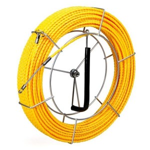 Протяжка кабельная из плетеного полиэстера Fortisflex PET d5,2mm L20m желтый на метал. катушке (PET-