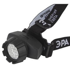 Фонарь ЭРА GB-605 Налобный 23LED, 3xAAA, 4 режима, черный