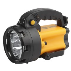 Фонарь прожектор ЭРА PA-604 АЛЬФА 3x1W LED SMD, литий 3Ah, сигнальный свет, ЗУ 220V+12V