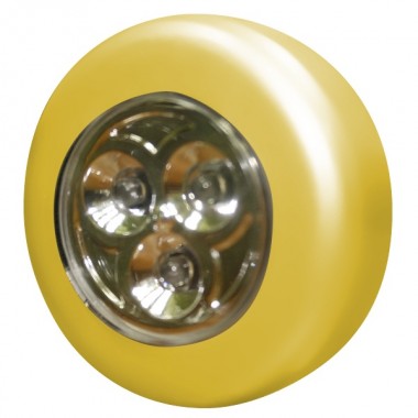 Купить Светильник круглый светодиодный Foton HT-8014 3LED 0.23W 10Lm d67x22mm желтый (Аналог OSRAM DOT IT)