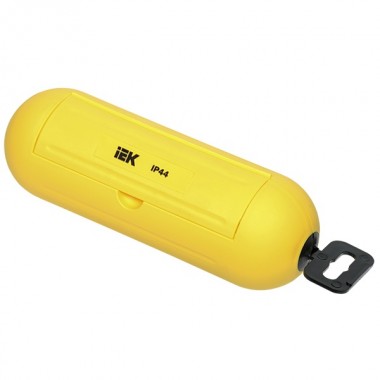 Купить Бокс для защиты кабельного соединения IP44 желтый IEK