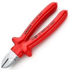 Кусачки диэлектрические Knipex 180мм однокомпонентные ручки VDE 1000V