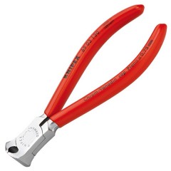 Кусачки торцевые Knipex 130мм хромированные с однокомпонентными рукоятками