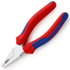 Пассатижи комбинированные Knipex 140мм хромированные с двухкомпонентными рукоятками