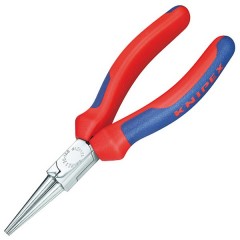 Круглогубцы прямые Knipex 140мм хромированные с двухкомпонентными рукоятками