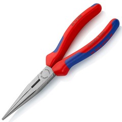 Длинногубцы прямые с режущими кромками Knipex 200мм фосфатированные с двухкомпонентными рукоятками