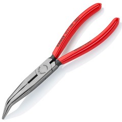 Длинногубцы изогнутые с режущими кромками Knipex 160мм фосфатированные однокомпонентные рукоятки