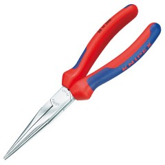 Длинногубцы механика Knipex 200мм хромированные с двухкомпонентными рукоятками