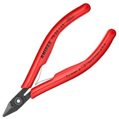 Кусачки боковые Knipex 125мм для электроники вороненые с однокомпонентными рукоятками