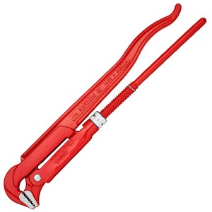 Ключ трубный Knipex 1 1/2 дюйма прямые губки 90° 60мм L-420мм