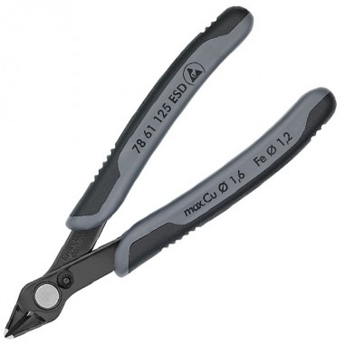 Купить Прецизионные кусачки ESD Knipex Electronic Super Knips® для электроники антистатические 125мм