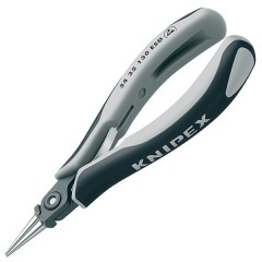 Прецизионные круглогубцы захватные ESD Knipex для электроники антистатические вороненые 130мм