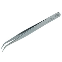 Пинцет захватный прецизионный Knipex гладкие губки 1мм под 45° для цилиндров антимагнитный 120мм