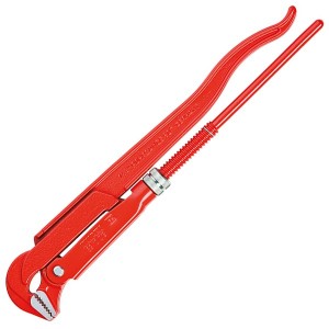 Купить Ключ трубный Knipex 3 дюйма прямые губки 90° 110мм L-650мм