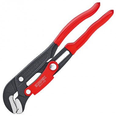 Отзывы Ключ трубный Knipex 1 дюйм S-образные губки 42мм с быстрой регулировкой L-330мм