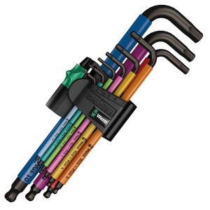 Отзывы 950 SPKL/9 SM N Multicolour Набор Г-образных ключей, метрических, BlackLaser, 9 деталь