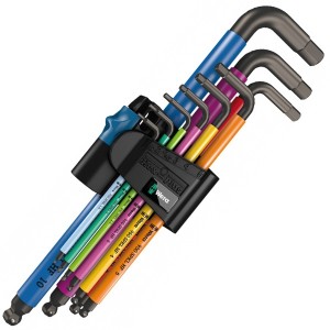 950 SPKL/9 SM HF Multicolour Набор Г-образных ключей, метрических, BlackLaser, с фиксирующей функцие