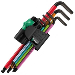 950 SPKL/7B SM Multicolour Magnet Набор Г-образных ключей, метрических, BlackLaser, 7 деталь
