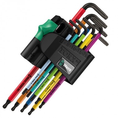 Купить 967 SPKL/9 TORX® BO Multicolour Набор Г-образных ключей, BlackLaser, 9 деталь