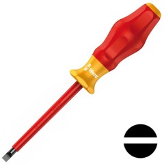 Изолированная шлицевая отвертка 0.8 x 4.0 x 150mm Wera Kraftform Comfort 1160 i VDE 1000V