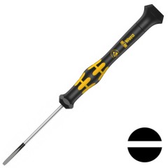 Отвертка шлицевая 0.23 x 1.5 x 40mm антистатическая ESD для электроники Wera Kraftform Micro 1578 A