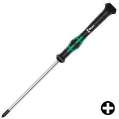 Отвертка крестовая PH 00 x 60mm для электроники Wera Kraftform Micro 2050 PH