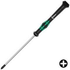 Отвертка крестовая PH 1 x 80mm для электроники Wera Kraftform Micro 2050 PH