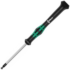 Отвертка с шестигранной сферической головкой 3.0 x 60mm для электроники Wera Kraftform Micro 2052