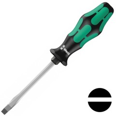 Отвертка плоская шлицевая 1.0 x 5.5 x 100mm Wera Kraftform Plus 334 SK