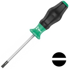 Отвертка плоская шлицевая 0.5 x 3.0 x 150mm Wera Kraftform Comfort 1335 Отвертка плоская шлицевая 0.5 x 3.0 x 150mm Wera Kraftform Comfort 1335