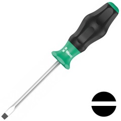 Отвертка плоская шлицевая 1.2 x 8.0 x 175mm Wera Kraftform Comfort 1334