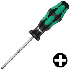Отвертка крестовая для винтов Phillips PH 4 x 200mm Wera Kraftform Plus 350 PH