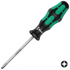 Отвертка крестовая для винтов Pozidriv PZ 0 x 60mm Wera Kraftform Plus 355 PZ