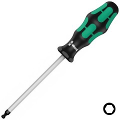 Отвертка с шестигранной сферической головкой 12.0 x 150mm Wera Kraftform Plus 352