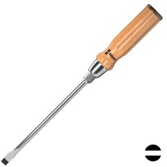 Шлицевая отвертка с деревянной ручкой из бука 0.6 x 3.5 x 90mm Wera 930 A