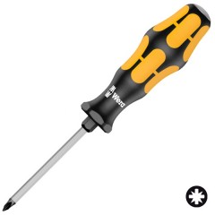 Крестовая ударная отвертка Pozidriv PZ 2 x 100mm Wera Kraftform Plus 918 SPZ