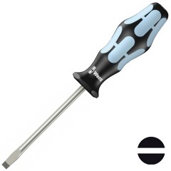 Шлицевая плоская отвертка нержавеющая сталь 1.2 x 8.0 x 175mm Wera Kraftform Edelstahl 3334