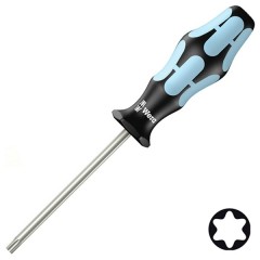 Отвертка звездочка нержавеющая сталь TORX TX 15 x 80mm Wera Kraftform Edelstahl 3367