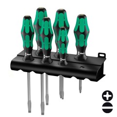 Набор отверток 6 штук на подставке Wera Kraftform Plus Lasertip 334 SK/6 Rack