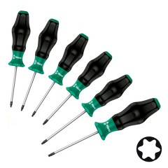 Набор отверток звездочка 6 штук Wera Kraftform Comfort TORX 1367/6