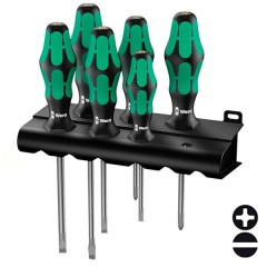 Набор отверток 6 штук на подставке Wera Kraftform Plus Lasertip 334/6 Rack