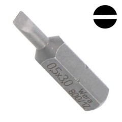 Бита шлицевая 0.5 x 3.0 x 25mm Wera 800/1 Z