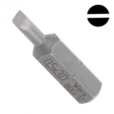 Купить Бита шлицевая 0.5 x 3.0 x 25mm Wera 800/1 Z