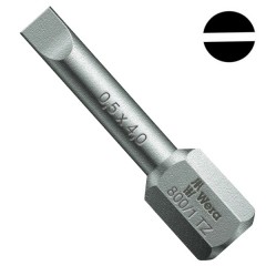 Бита шлицевая 0.5 x 4.0 x 25mm Wera 800/1 TZ