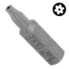 Бита звездочка с отверстием TORX BO TX 10 x 25mm Wera 867/1 Z